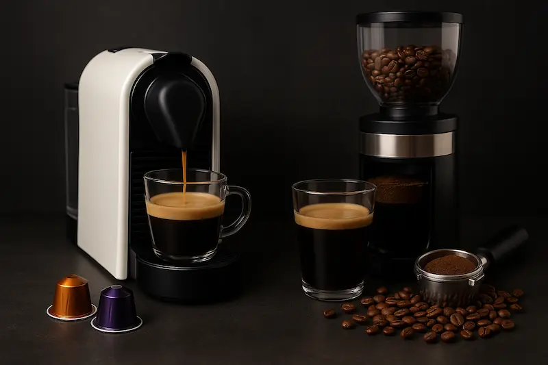 Café en Cápsula vs. Café de Grano Recién Molido